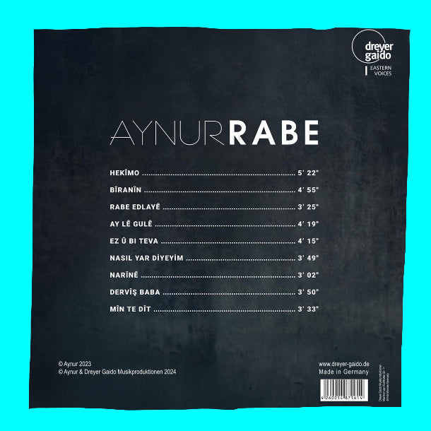 Aynur - Rabe Plak | Aynur Rabe LP | Aynur Rabe Schallplatte | Kürtçe |Turkish Folk | Türk halk | Plak