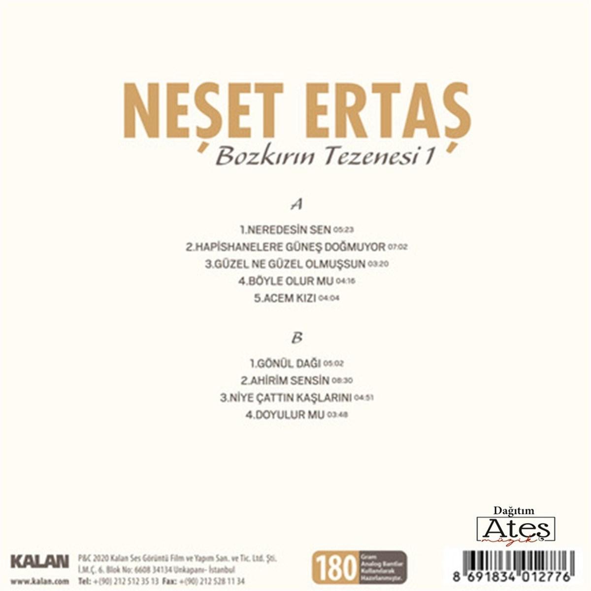 Neset Ertas Plak –Neşet Ertaş-Bozkirin Tezenesi 1-2-3 Plak-Schallplatte(LP SET)