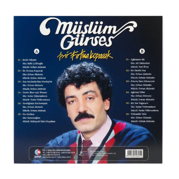 Müslüm Gürses Bir Fırtına Kopacak Plak |( Renkli BASKI )Müslüm Gürses Schallplatte | LP