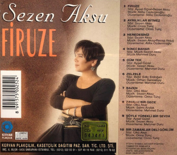 Sezen Aksu CD | Firuze | Sezen Aksu - Firuze CD | Türkçe pop CD | Kervan Plakçılık
