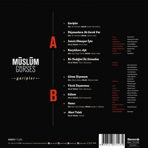 Müslüm Gürses Garipler Plak ( Müslüm Gürses Plak )Garipler  Plak | Schallplatte | LP