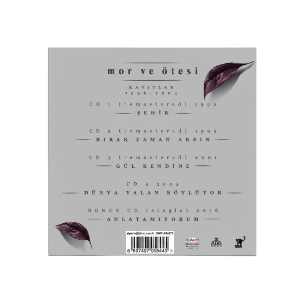 Mor ve Ötesi Kayıtlar CD | 5 CD|Mor ve Ötesi Kayıtlar CD (1996 - 2004) Mor ve Ötesi CD