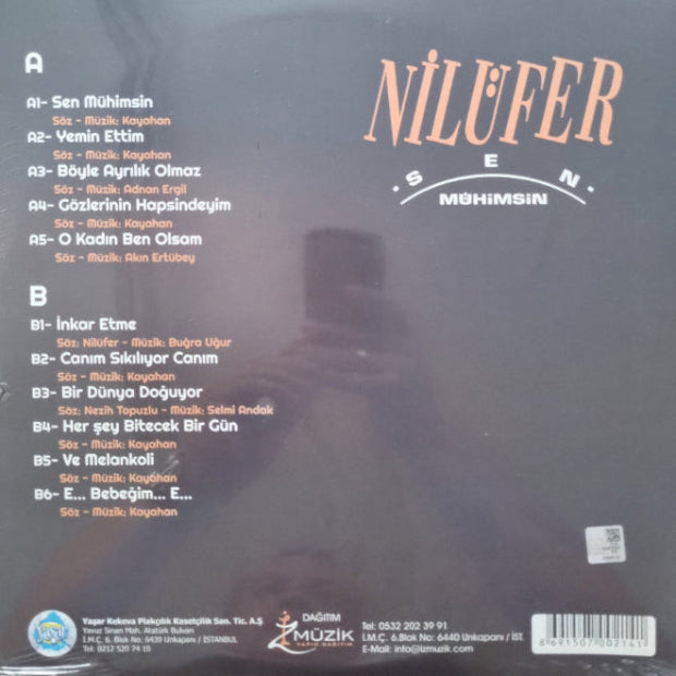 Nilüfer Plak |Sen Mühimsin | Schallplatte |Pop Plak|LP