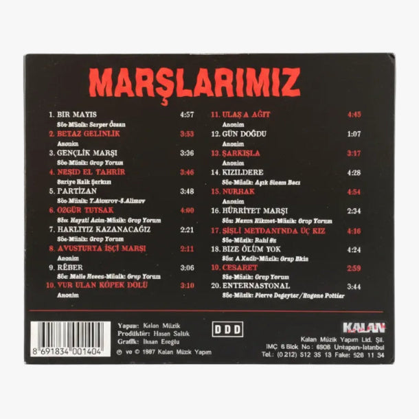 Grup Yorum - Marşlarımız CD (Grup Yorum CD)Marslarimiz | Marşlarımız CD| Özgün | protest Müzik | CD