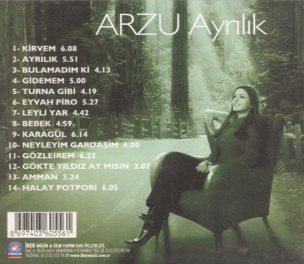 Arzu -Ayrılık(CD) Türk Halk |Müziği |CD