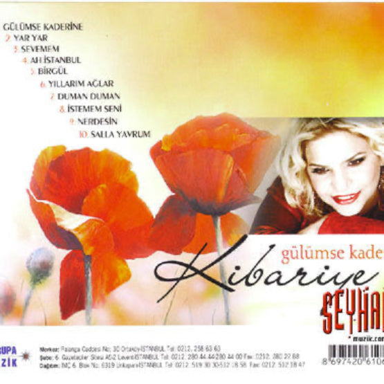 Kibariye - Gülümse Kaderine CD ( Türkçe Arabesk Müzik CD ) Kibariye Gülümse Kaderine CD