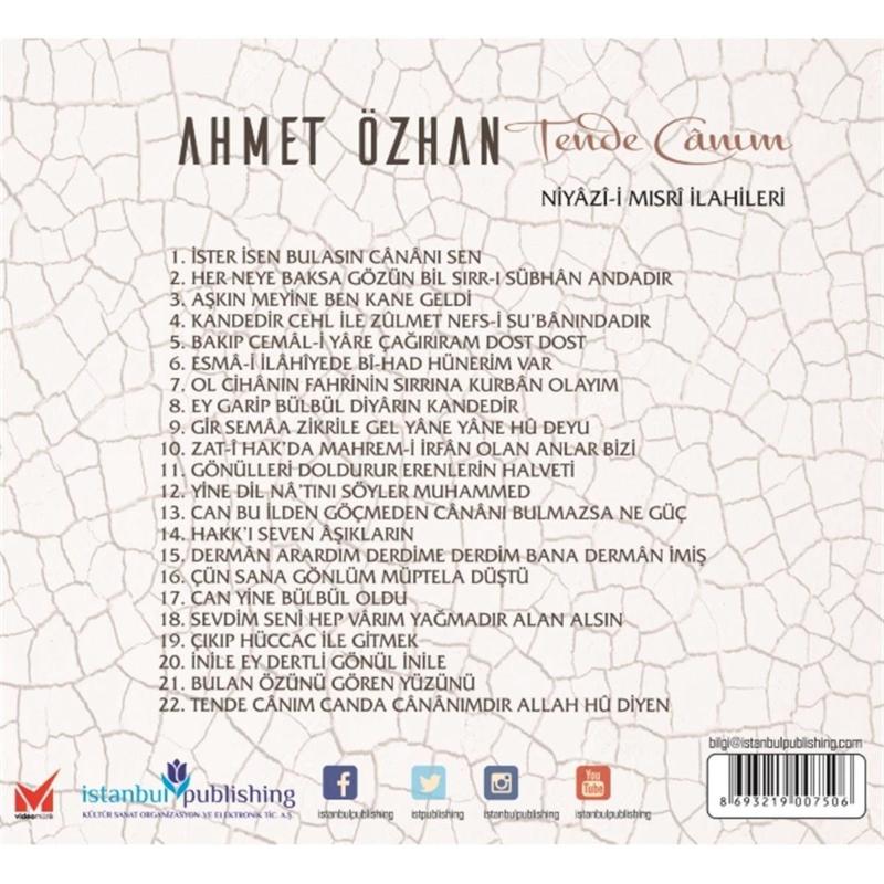 Ahmet Özhan CD - Ahmet Özhan Tende Canım (CD)