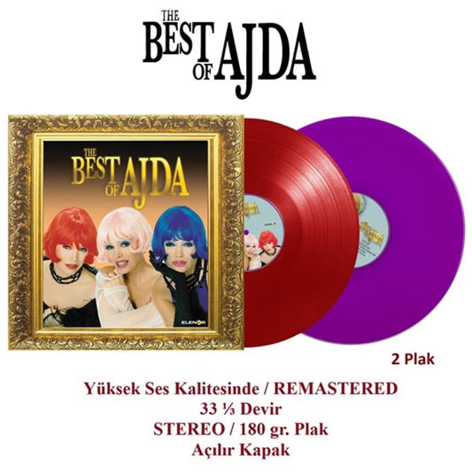 Ajda Pekkan - The Best Of Ajda Plak - Renkli Plak (2 Plak) Schallplatte | LP | Almanya