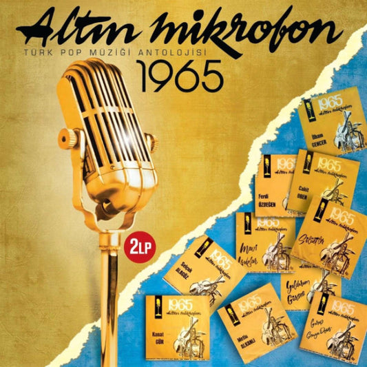 Altın Mikrofon 1965 - Çeşitli Sanatçılar Plak (2 Plak) Plak | karışık | Pop | Arabesk | Türk Rock