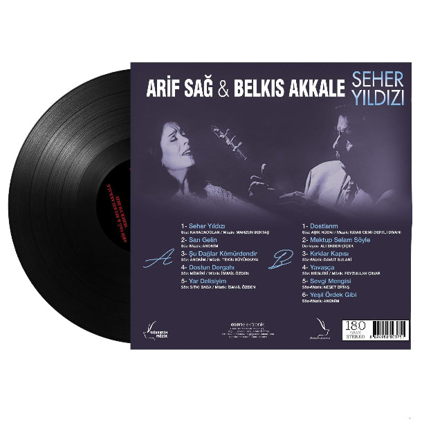 Arif Sağ / Belkıs Akkale - Seher Yıldızı (Plak)Türk Halk | Müziği | Türkische Volksmusik | Plak | LP