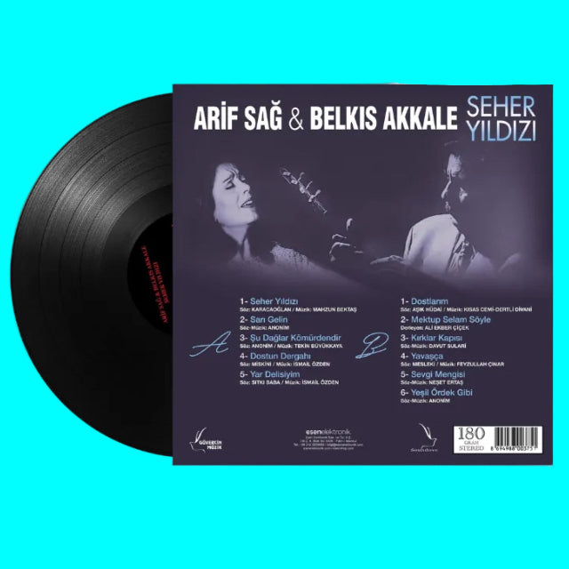 Arif Sağ / Belkıs Akkale - Seher Yıldızı (Plak)Türk Halk | Müziği | Türkische Volksmusik | Plak | LP