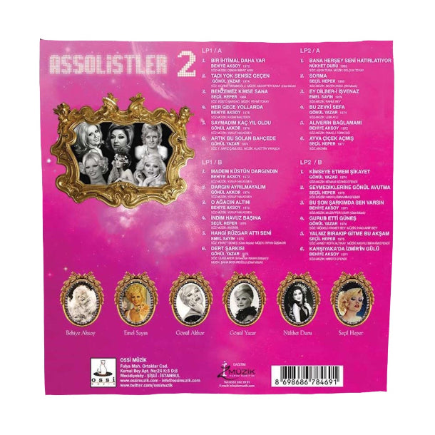 Assolistler Plak | Assolistler Vol:2 | karışık Türk Sanat  müziği Plak(2 Plak) Schallplatte | LP