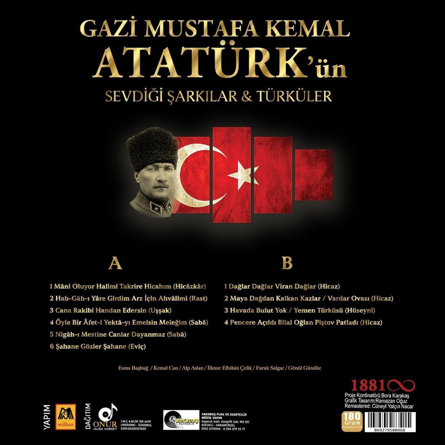 Atatürk'ün Sevdiği Şarkılar-Sarkilar -Türküler (Plak)Schallplatte