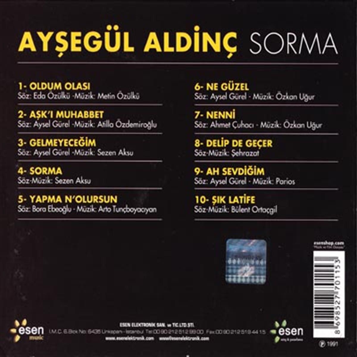 Ayşegül Aldinç - Sorma (CD)