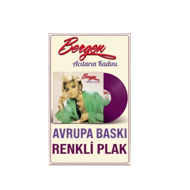 Bergen - Acıların Kadını Plak (Renkli Plak) Bergen Acıların Kadını Plak(Bergen Plak) Türkische Schallplatte | LP