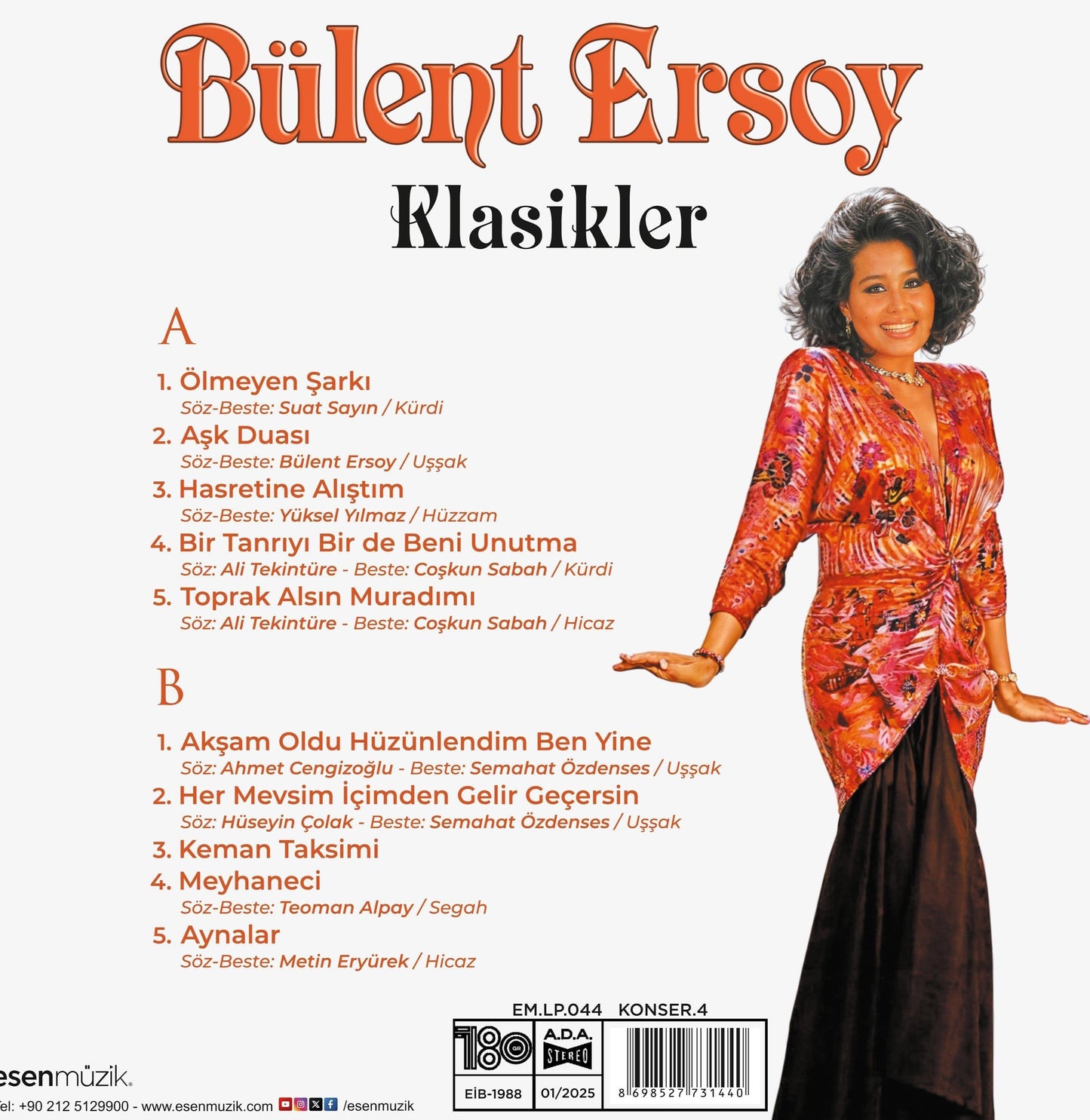 Bülent Ersoy - Klasikler (Plak) Türk Sanat | Plak | Schallplatte | LP