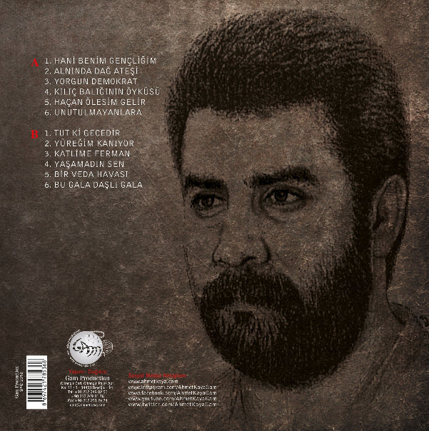 Ahmet Kaya Plak - Yorgun Demokrat | Plak | Özgün Müzik | Türk Halk | müziği | Plak | Schallplatte | LP