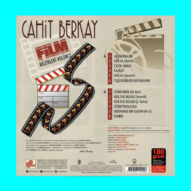 Cahit Berkay - Film Müzikleri Plak | Vol.2 (Türkisch Instrumental | Film & Serienmusik | Schallplatte)