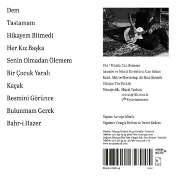 Can Bonomo - Bulunmam Gerek [Türkischer Rock | CD]