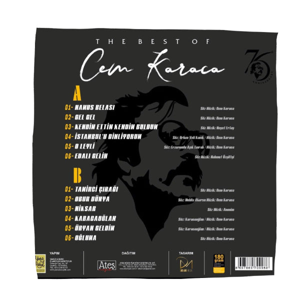 CEM KARACA - THE BEST OF - 1945- ∞ Plak (Türkischer Rock | Schallplatte | LP) Tamirci Çırağı Plak