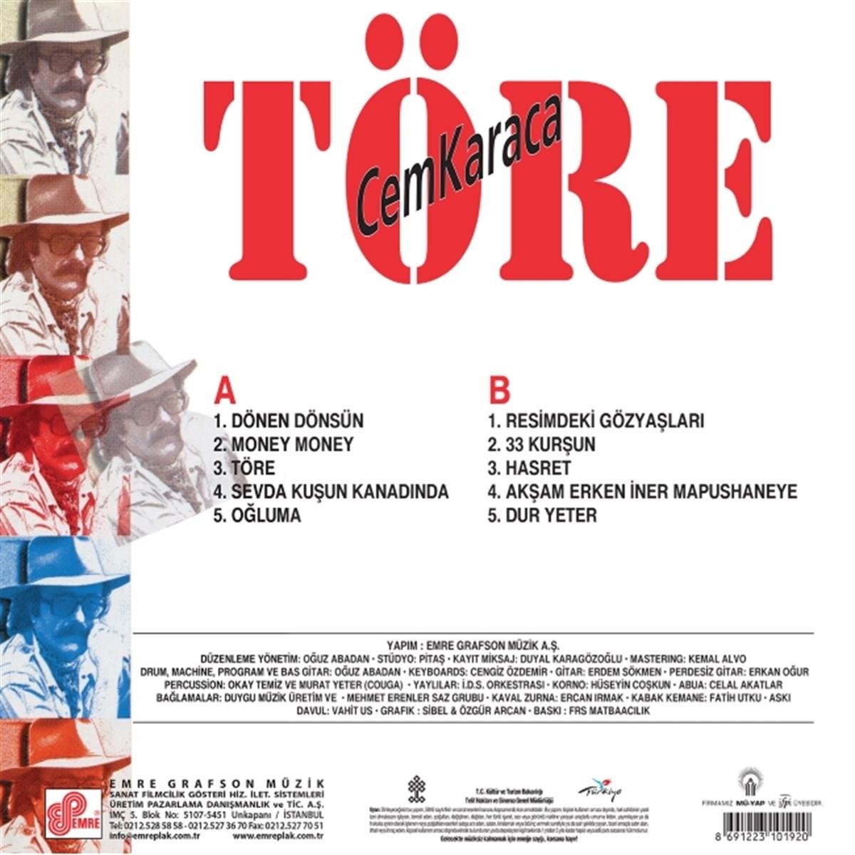 CEM KARACA - TÖRE - plak - vinil - poster