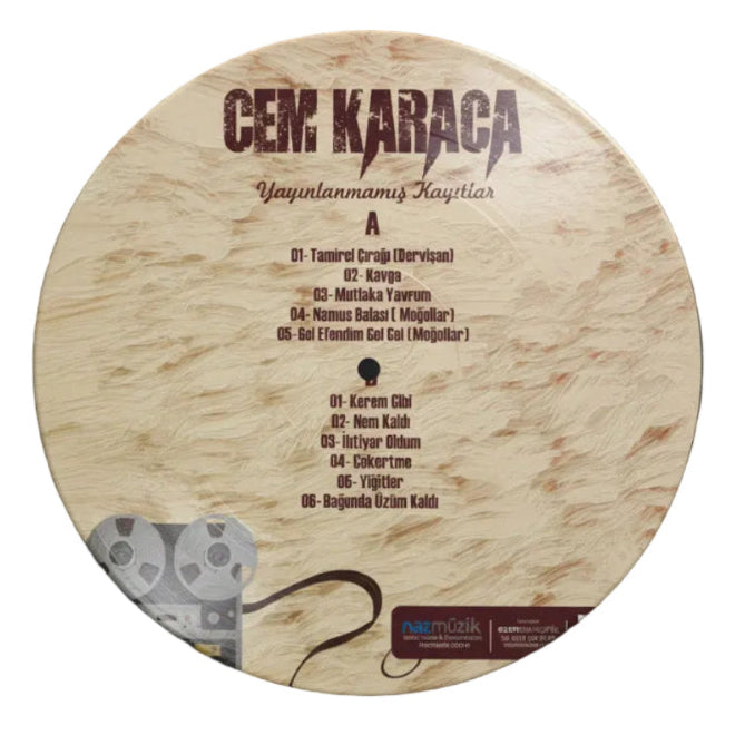 Cem Karaca - Yayınlanmamış Kayıtlar Plak (Türkisch Instrumental Schallplatte | LP) Cem Karaca Plak