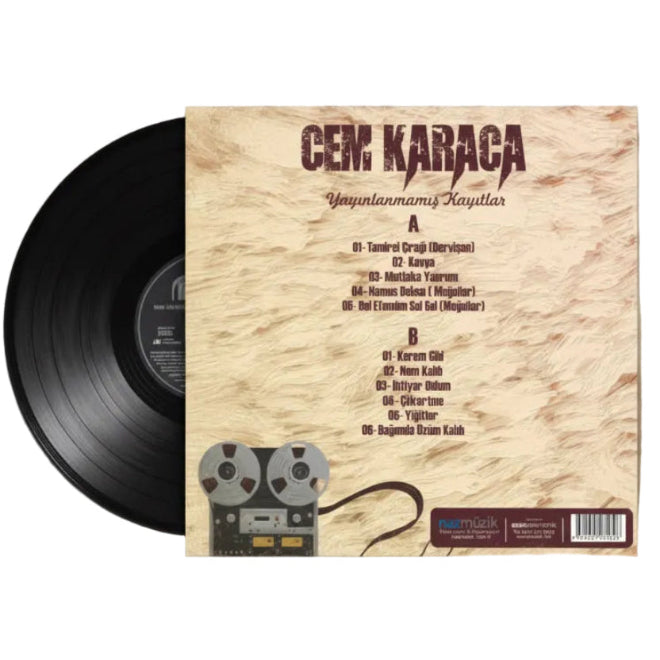 Cem Karaca - Yayınlanmamış Kayıtlar Plak (Türkisch Instrumental Schallplatte | LP) Cem Karaca Plak