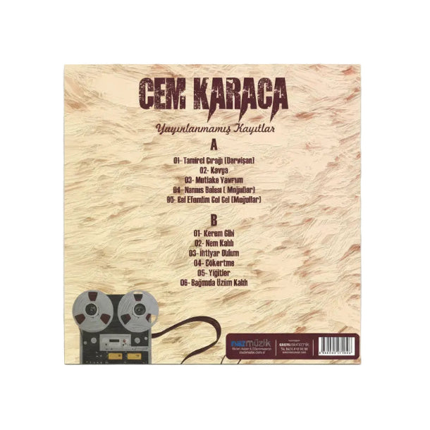 Cem Karaca - Yayınlanmamış Kayıtlar (Türk Rock) | türkçe enstrümantal | kayıt | (LP)