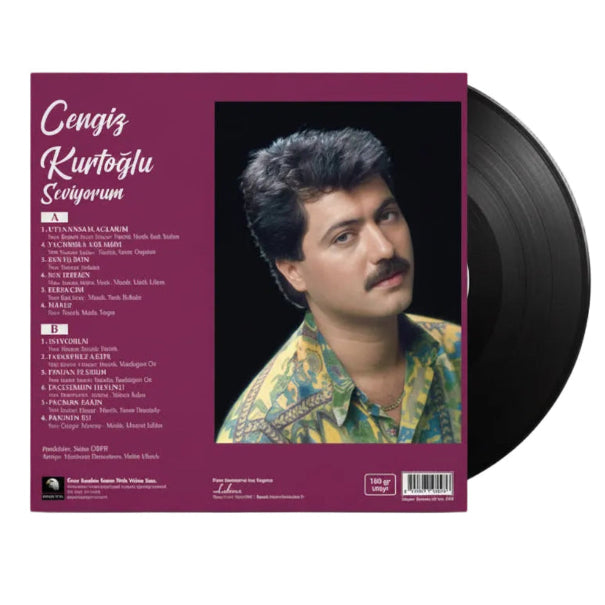 Cengiz Kurtoğlu - Seviyorum (Plak) Cengiz Kurtoğlu Utanmasam Ağlarım Plak | LP