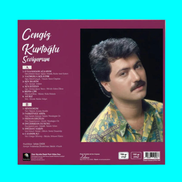 Cengiz Kurtoğlu - Seviyorum (Plak) Cengiz Kurtoğlu Utanmasam Ağlarım Plak | LP