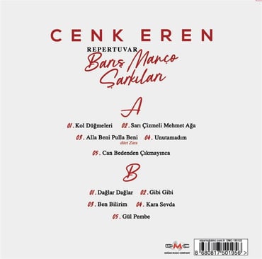 Cenk Eren Plak- Repertuvar Şarkıları -Baris Manco Sarkilari(PLAK)Schallplatte