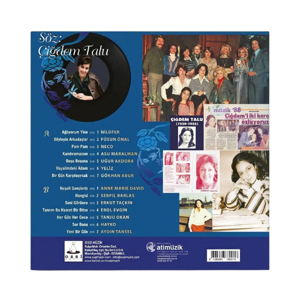 Çiğdem Talu - Söz: Çiğdem Talu (Çeşitli Sanatçılar ) Plak | LP | Türk Pop Müziği | Plak | LP