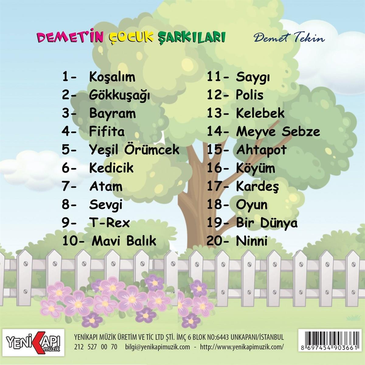 Demet'in Çocuk Şarkıları CD- Demet in Cocuk Sarkilari CD-Demet Tekin