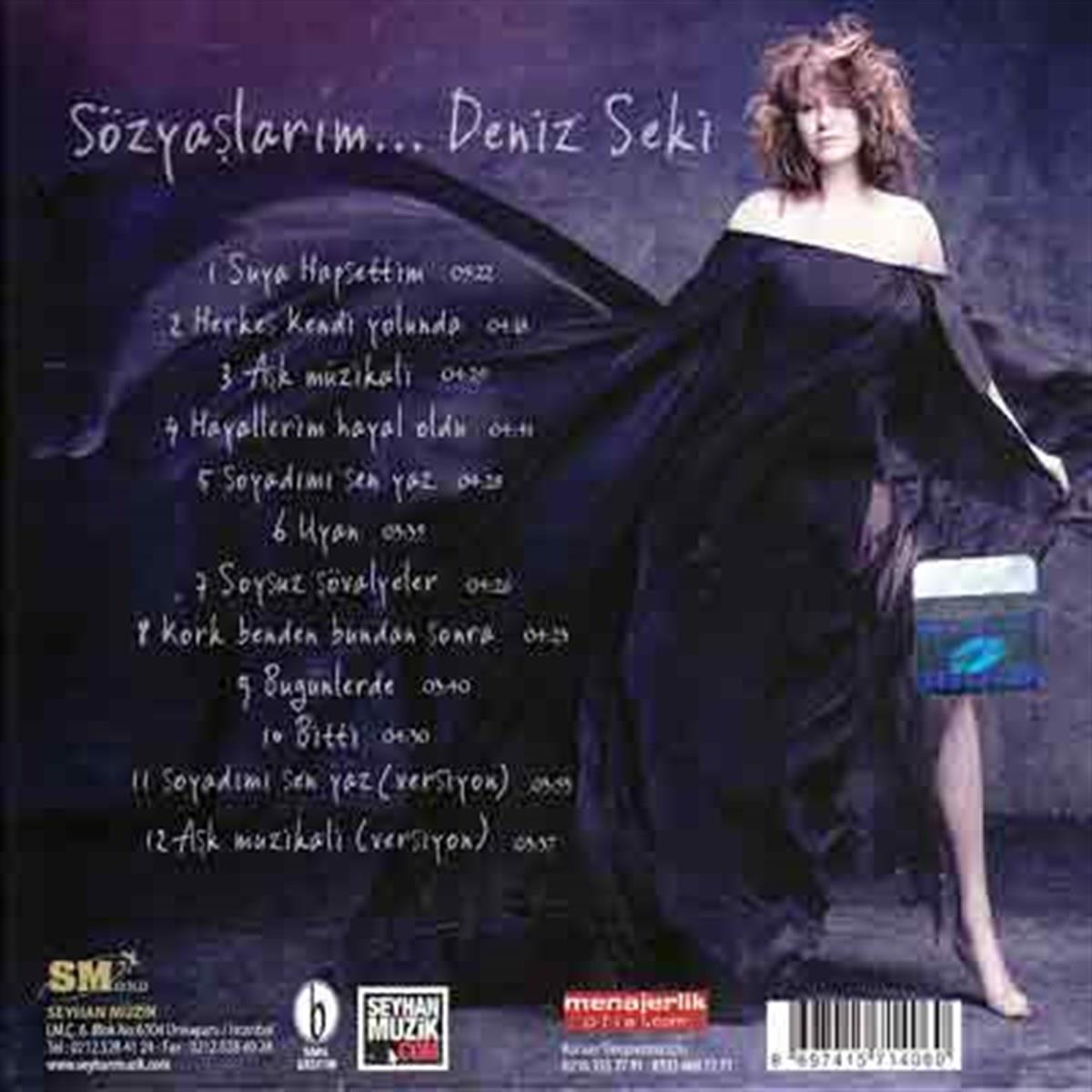 Deniz Seki CD- Deniz Seki Söz Yaşlarım CD