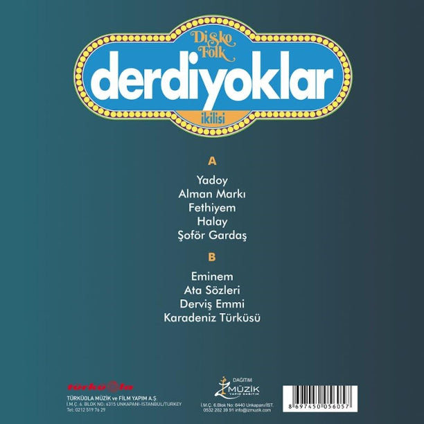 Derdiyoklar İkilisi - Disko Folk Plak (Disko Folk, Anadolu rock Plak) Disco Folk Plak | Schallplatte | LP