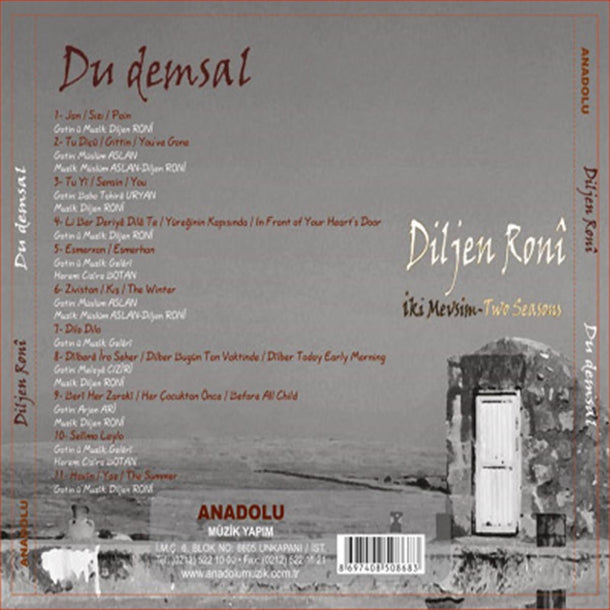 Diljen Roni - Du Demsal CD ( Kürtçe Rock CD ) Diljen Roni CD
