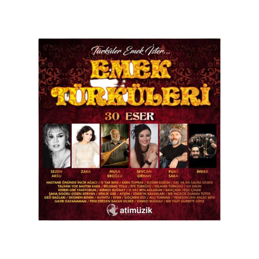Emek Türküleri - Çeşitli Sanatçılar CD (2 CD + 30 Eser) Türkische Volksmusik | CD's | Türk Halk | CD