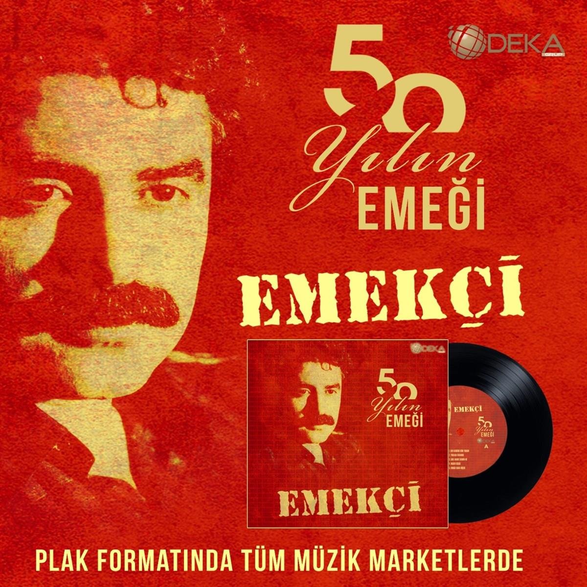 EMEKCI-50 yıl EMEGI -emekci 50 yıl emegi-record - vinil - poster