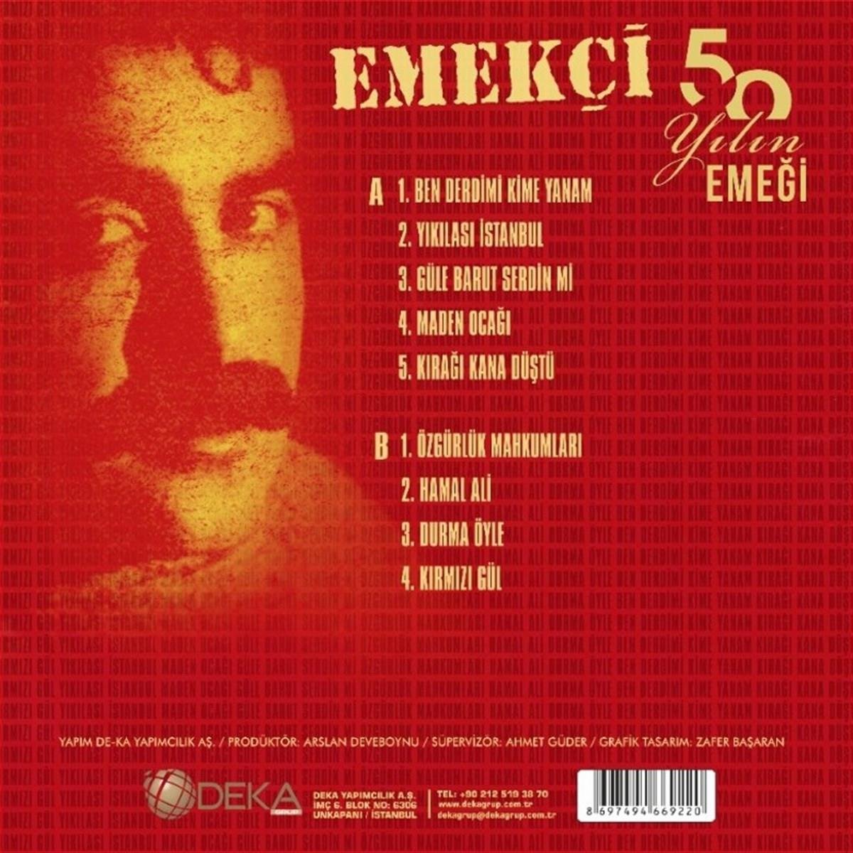 EMEKCI-50 yıl EMEGI -emekci 50 yıl emegi-record - vinil - poster