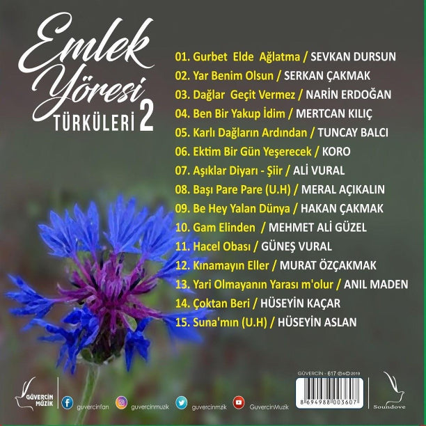 Emlek Yöresi Türküleri CD| 2 CD - Çeşitli Sanatçılar 'dan | karışık | Türk Halk | Müzigi CD | Türk halk müziği CD