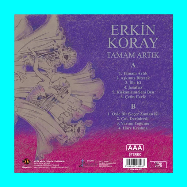 Erkin Koray Plak - Tamam Artık (Plak) Anadolu Rock | Türkçe | Anadolu | Rock | Plak | Schallplatte