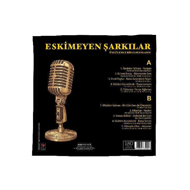 Eskimeyen Şarkılar Ünlülerle Bir Zamanlar II (Plak)çeşitli Sanatçılar 'dan | Karışık Arabesk | Plak
