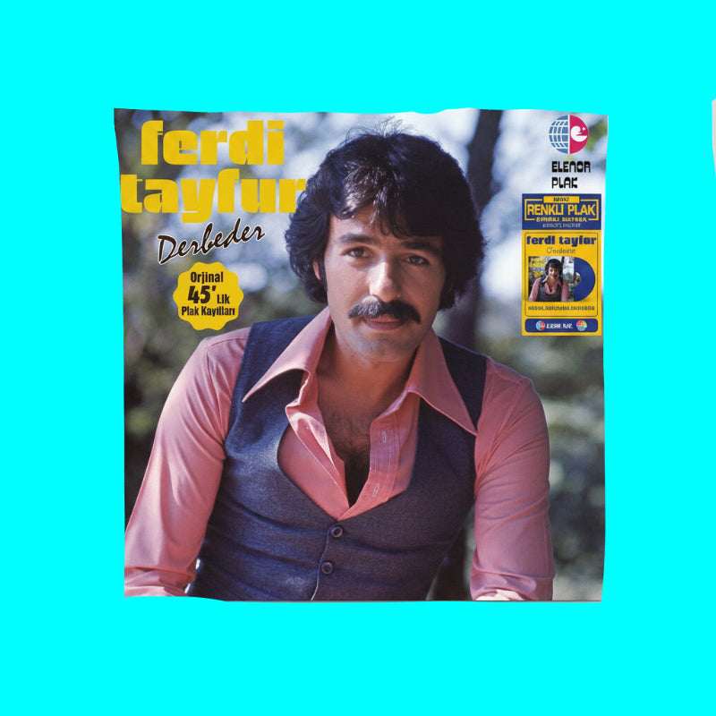 Ferdi Tayfur - Derbeder / Orijinal 45'lik Plak Kayıtları (Renkli Plak)Ferdi Tayfur - Derbeder Plak | Orijinal 45'lik Plak | LP