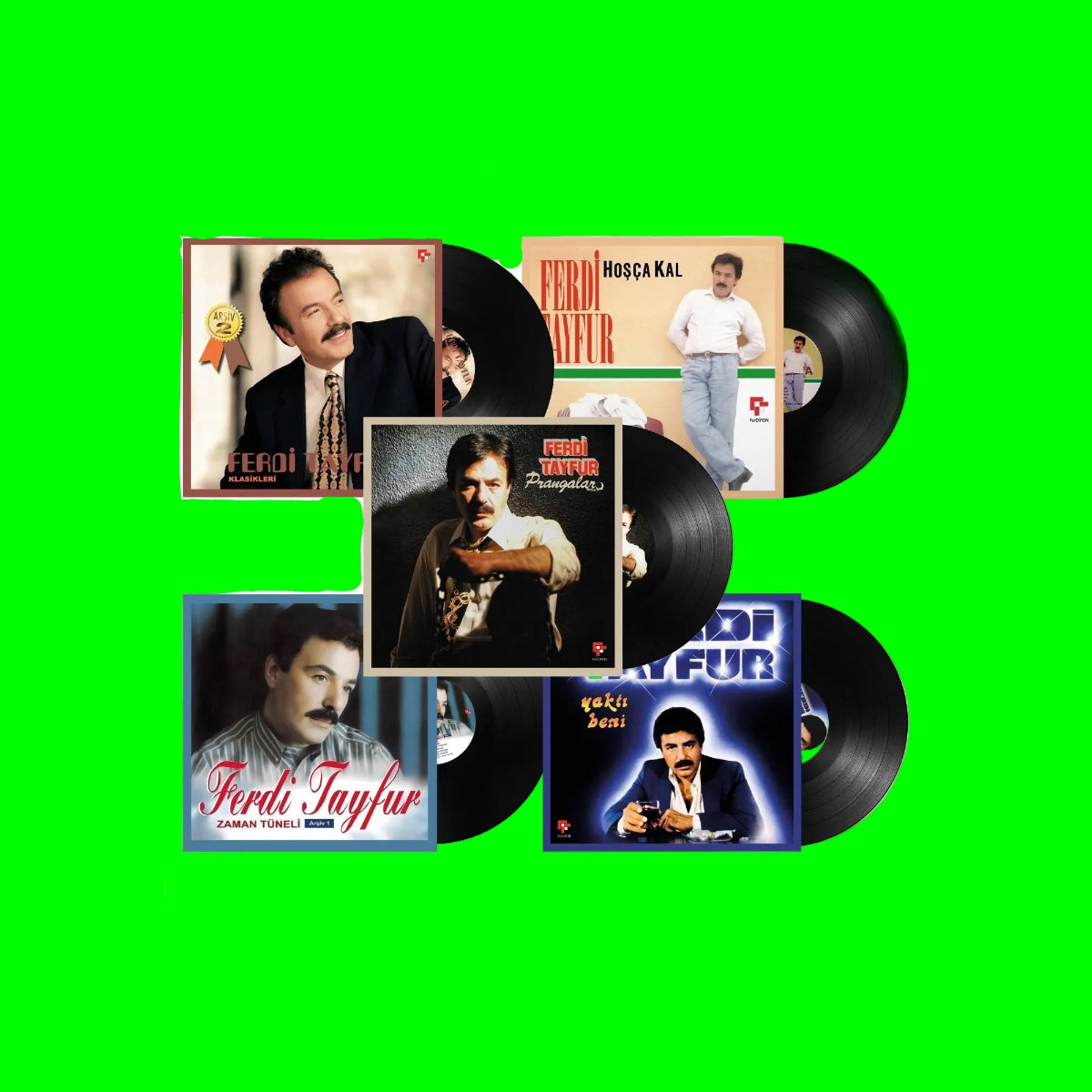 Ferdi Tayfur - Özel Set Plak (5 Plak) Ferdi Tayfur Plak | Ferdi Tayfur Schallplatte | LP