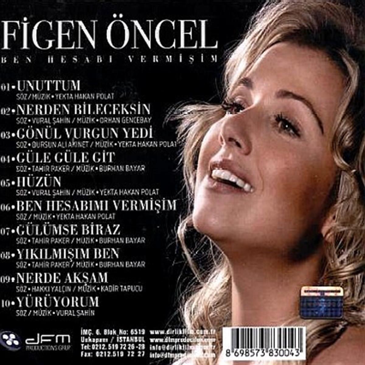 Figen Öncel - Ben Hesabı Vermişim ( CD ) Arabesk | Müzik | CD