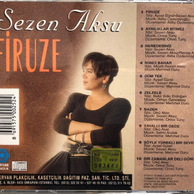 Sezen Aksu CD | Firuze | Sezen Aksu - Firuze CD | Türkçe pop CD | Kervan Plakçılık