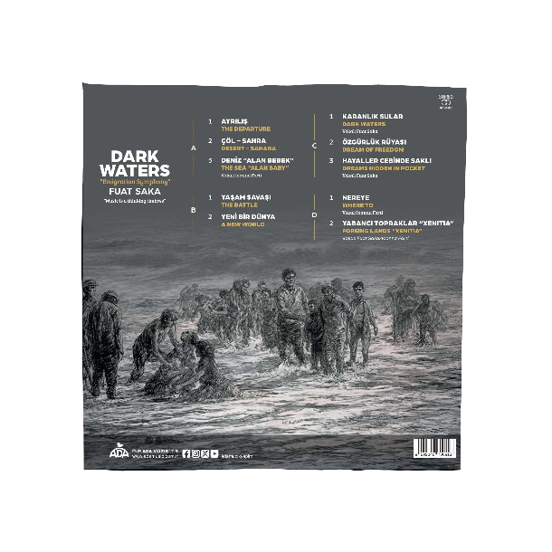 Fuat Saka - Dark Waters Plak ''Emigration Symphony'' (2'li Plak) Türkische Volksmusik | LP