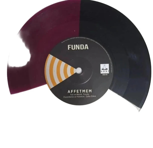 Funda Çaresizim Affetmem Plak - (Renkli Plak) Türk pop müziği | slow müzik | Plak
