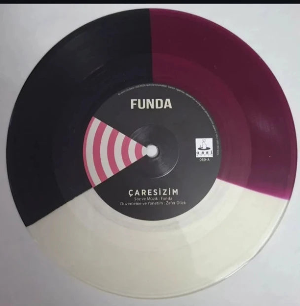Funda Çaresizim Affetmem Plak - (Renkli Plak) Türk pop müziği | slow müzik | Plak