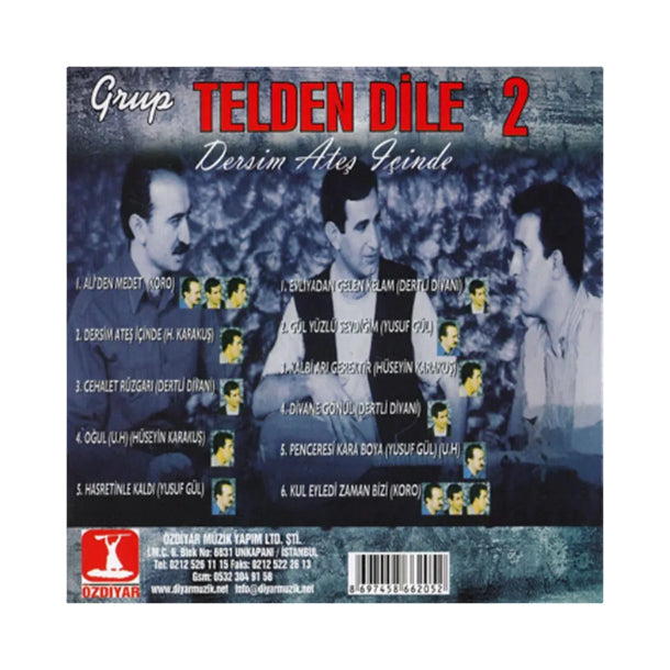 Grup Telden Dile - Telden Dile 2 (CD) Dersim Ateş İçinde (CD)Telden Dile CD |Türkische Volksmusik (Türk Halk Müzik)